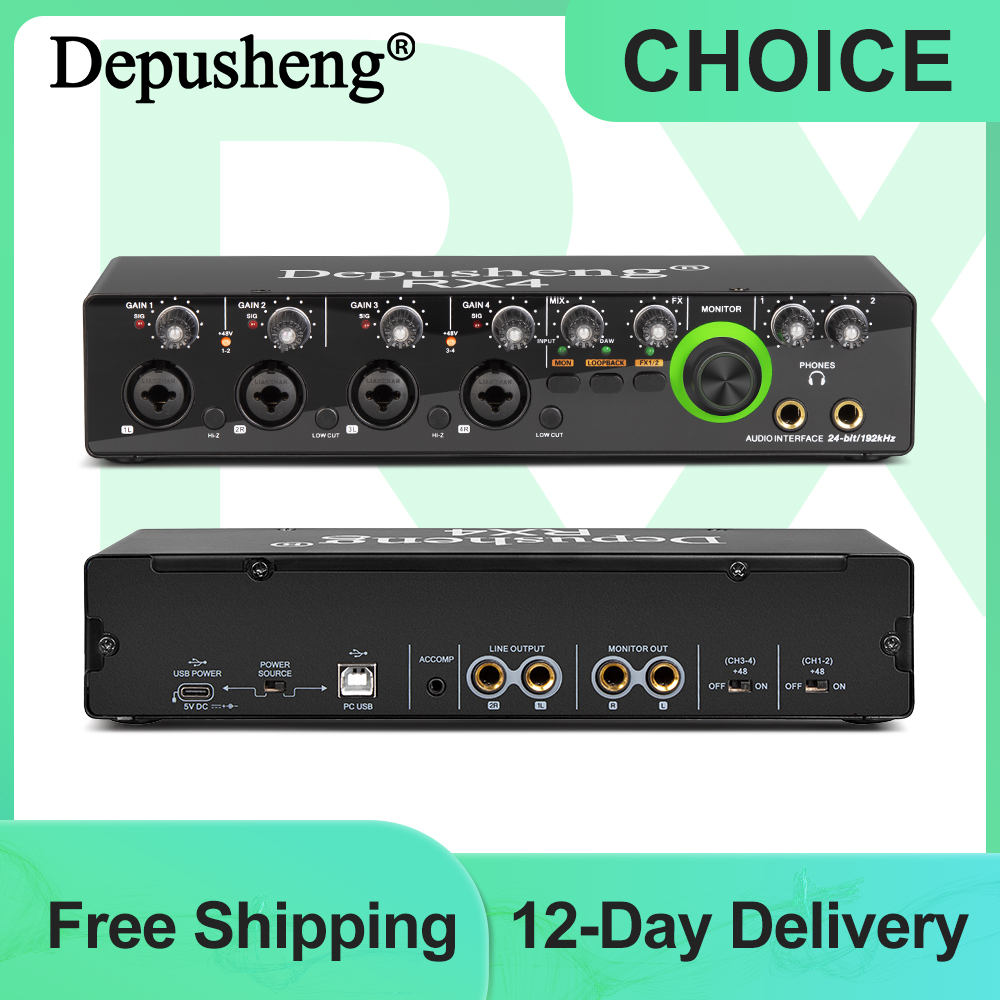 Audio Music Converter - Interfejs audio Depusheng RX4 Karta dźwiękowa