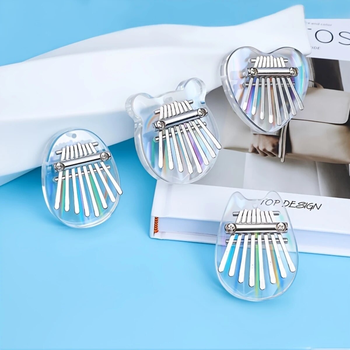Kalimba Thumb Piano - Miwayer 8 klawiszy Mini Kalimba tęczowe