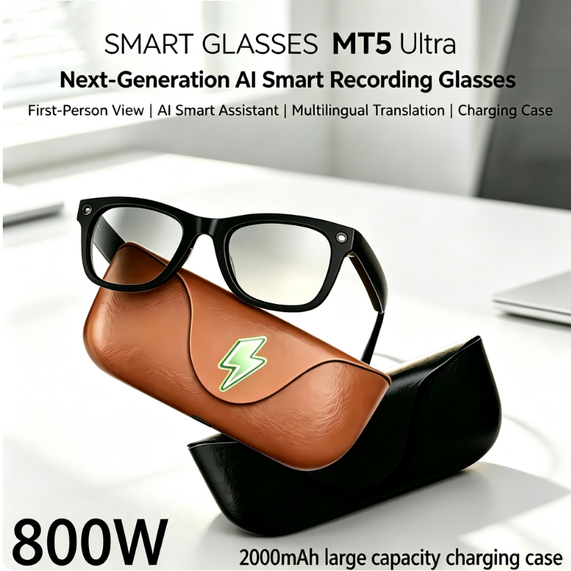 Audio With Music Ai - Inteligentne okulary AI 2026 HD 800W