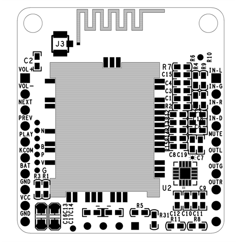 Audio Music Add - Moduł muzyczny Bluetooth FULL-DC 5V/12V APTX/ATPXHD