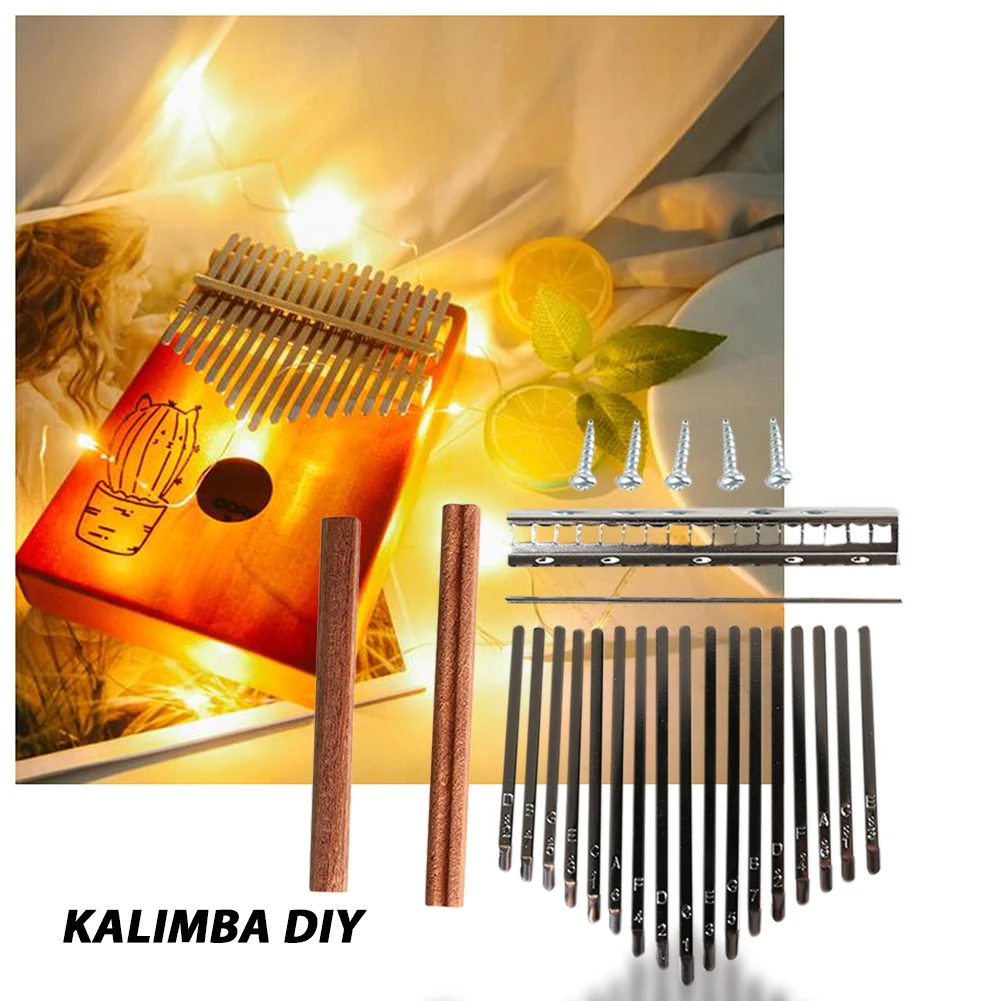 Kalimba Thumb Piano - DIY 17-tonowe klucze Kalimba Zestaw zębów