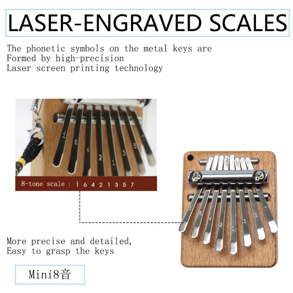 Miwayer Mini Kalimba 8 klawisz – Kalimba Thumb Piano recenzja i cena