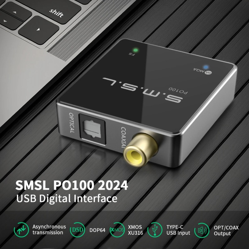 Konwerter audio USB SMSL PO100 – Audio Music Converter recenzja i cena