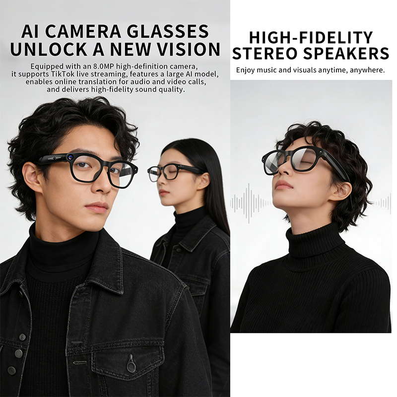 Inteligentne okulary 2026, 800 – Audio With Music Ai recenzja i cena