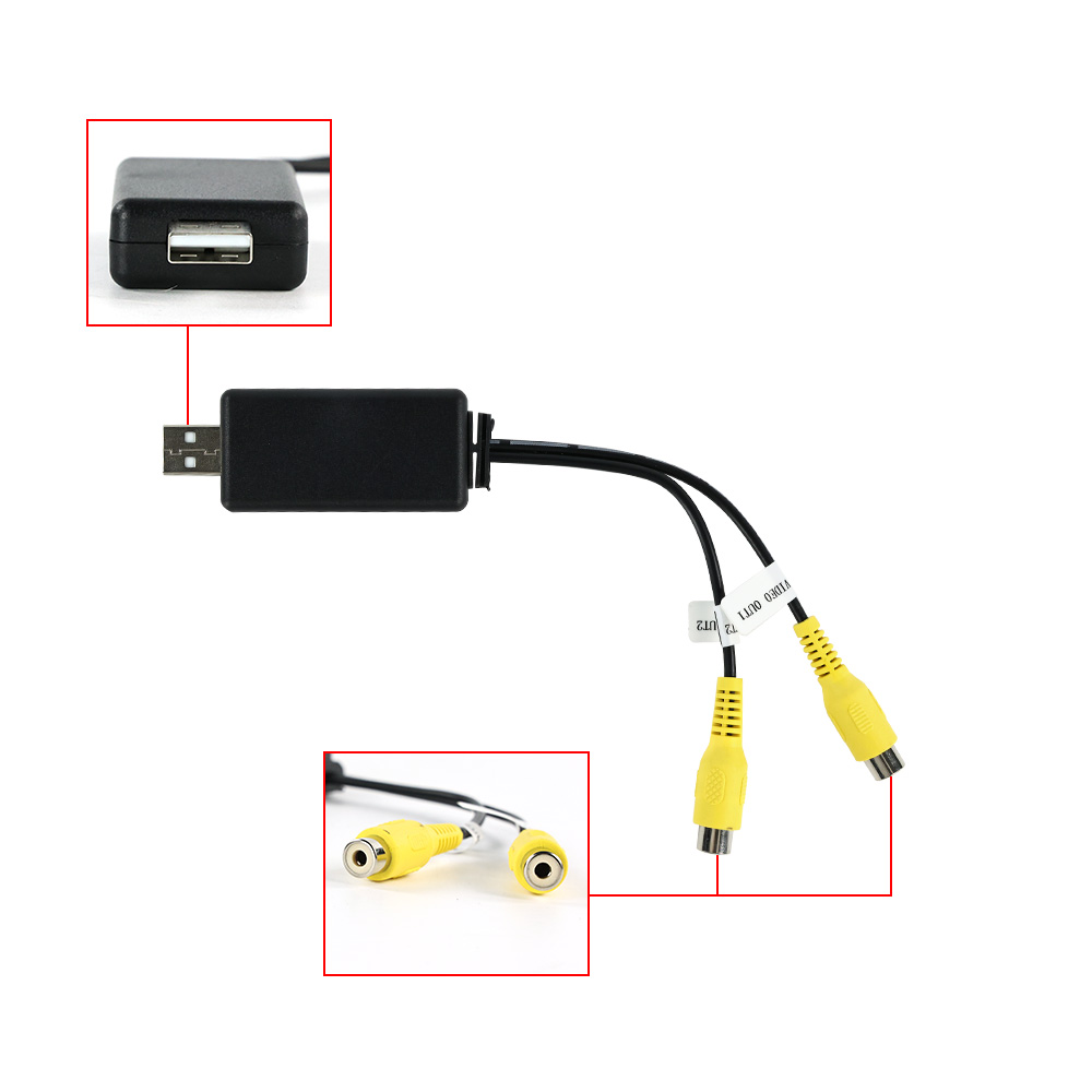 Adapter USB na CVBS RCA Wyjści – Audio Music Converter recenzja i cena
