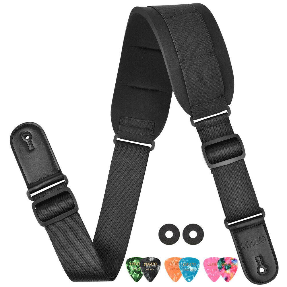 LEKATO Pasek do gitary z 3-cal – Guitar Strap Padded recenzja i cena