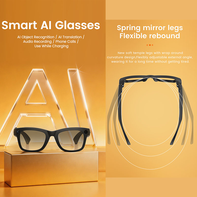 Inteligentne okulary AI z kame – Audio With Music Ai recenzja i cena